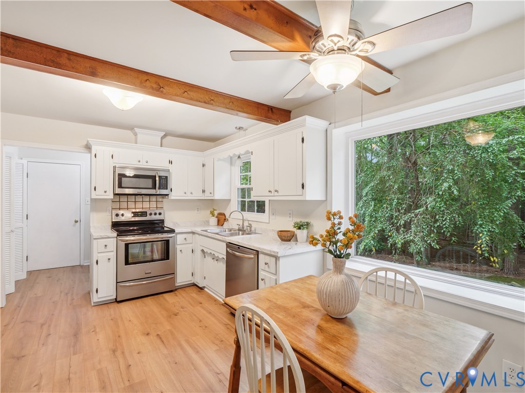 6530 Glebe Point Road Chesterfield, VA 23838 - Photo 14 of 41 a kitchen with a stove a sink and appliances
