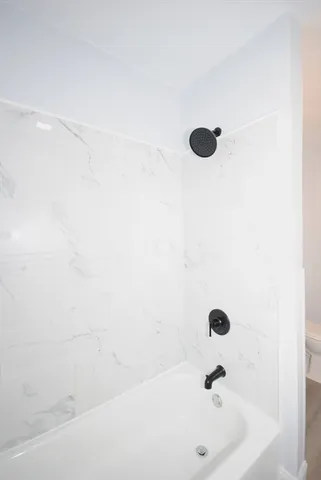 a bathroom with a tub