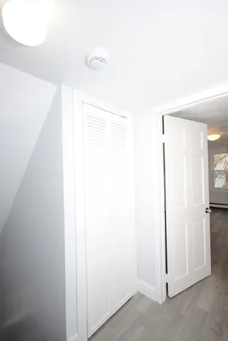 a view of a room with cabinet