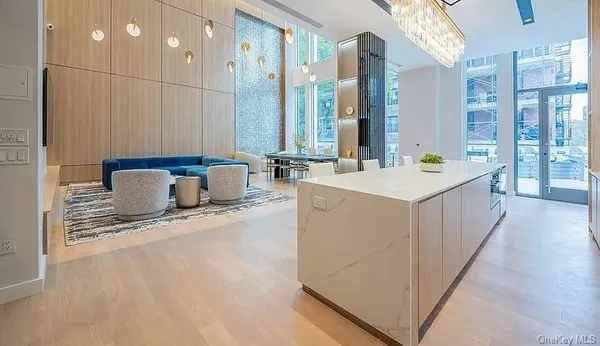 a room with a sink and a couch