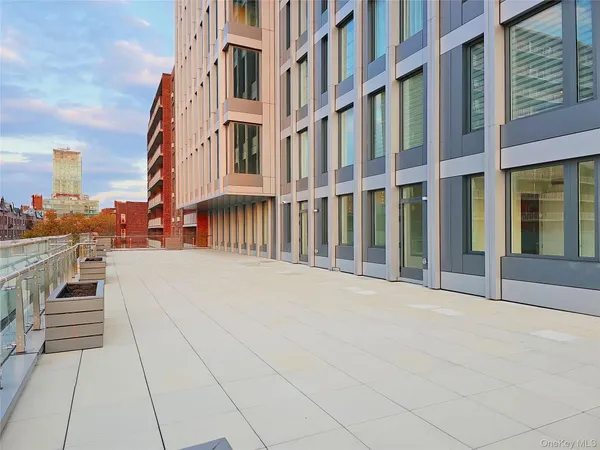 a view of a building with entryway