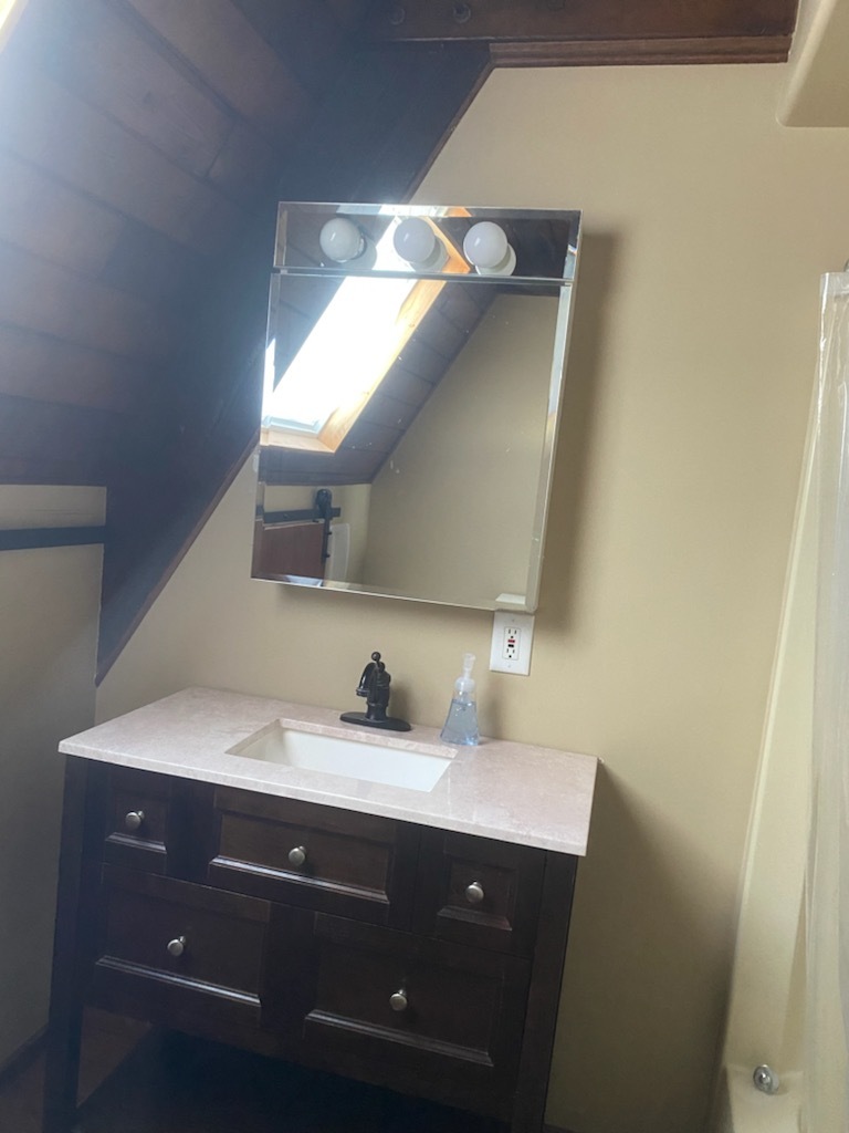 1765 West Mine Road Mazon, IL 60444 - Photo 16 of 21 a bathroom with a sink and a mirror