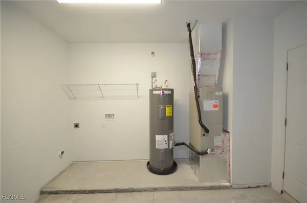 a view of water heater room