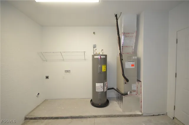 a view of water heater room