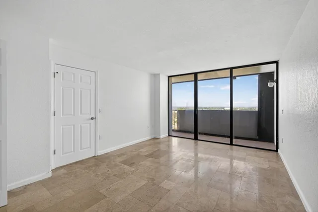 an empty room with an empty space