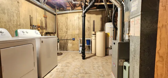 a view of storage and utility room