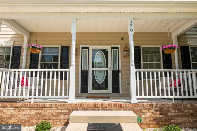 a view of a house with a porch