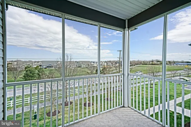 a view of a city from a balcony