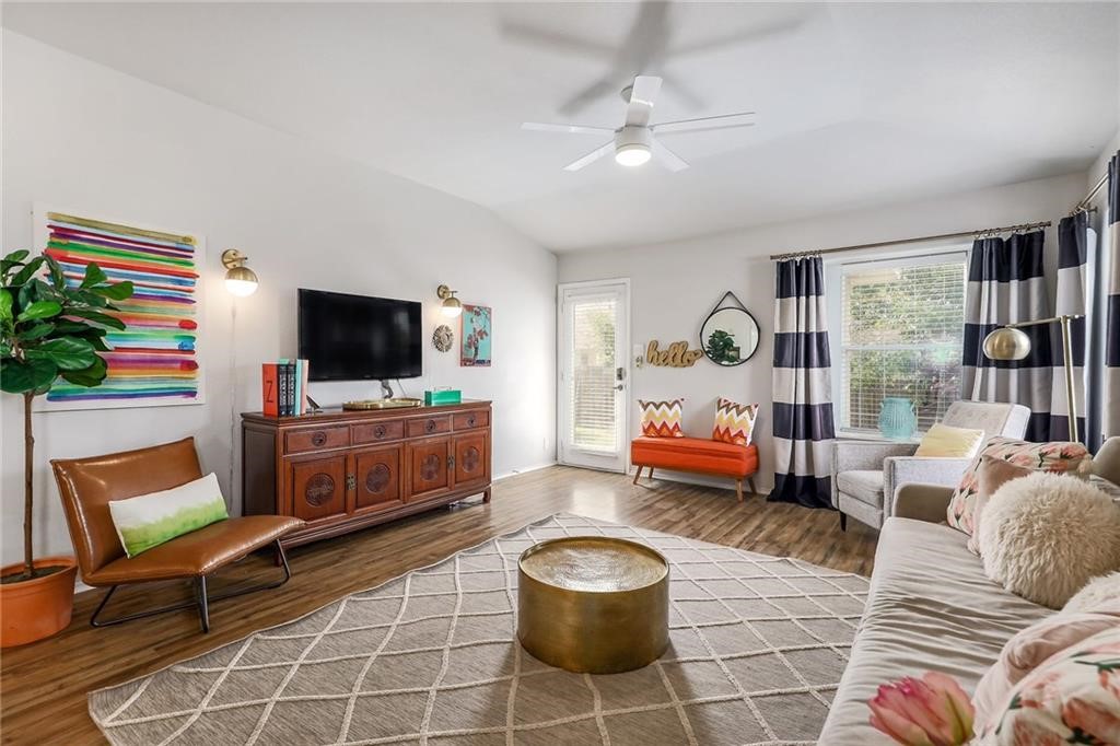 1908 Golden Arrow Avenue Cedar Park, TX 78613 - Photo 11 of 31 a bedroom with furniture and a flat screen tv