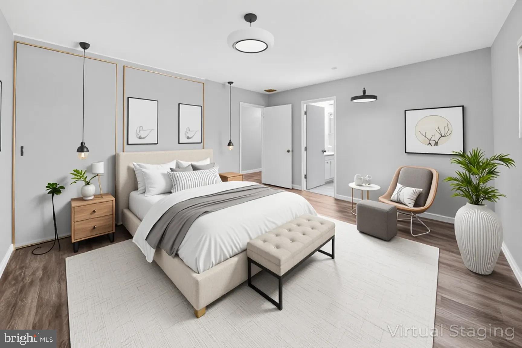 14603 Edelmar Drive, Unit 132A Silver Spring, MD 20906 - Photo 11 of 60 a spacious bedroom with a bed and a couch