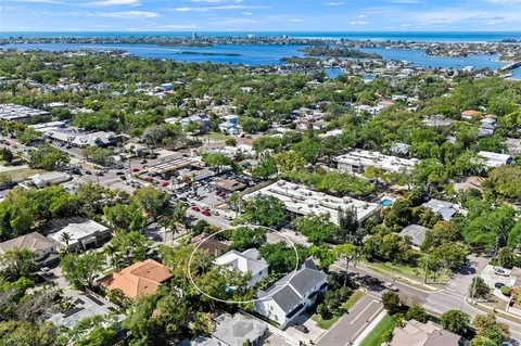 an aerial view of a city
