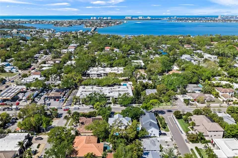an aerial view of a city