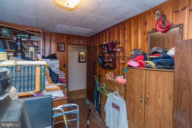 a room with table and chairs