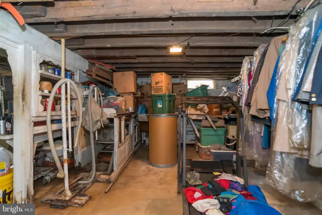 a room with storage and utility