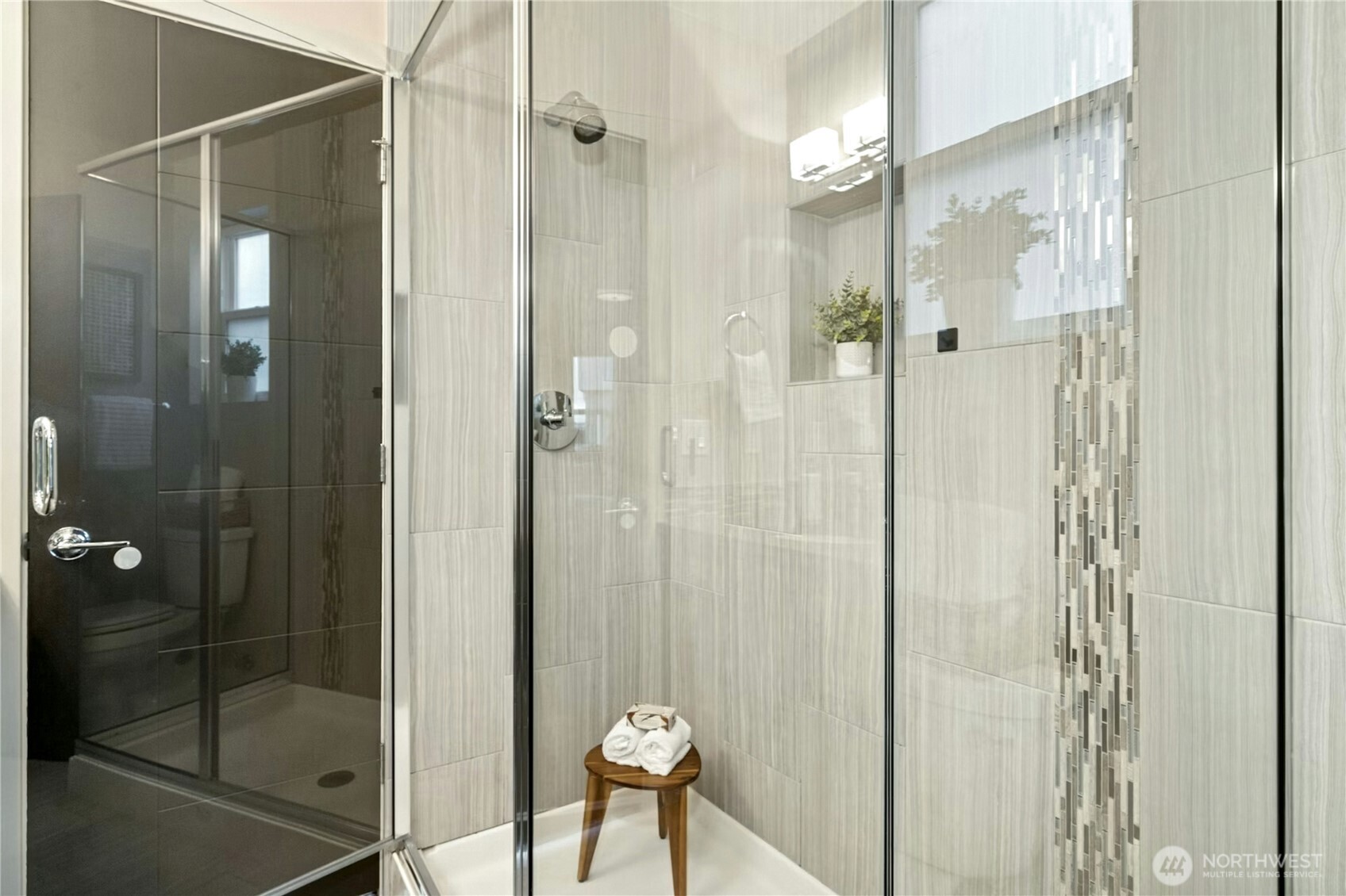 1743 Northwest 60th Street, Unit A Seattle, WA 98107 - Photo 17 of 33 a bathroom with a shower