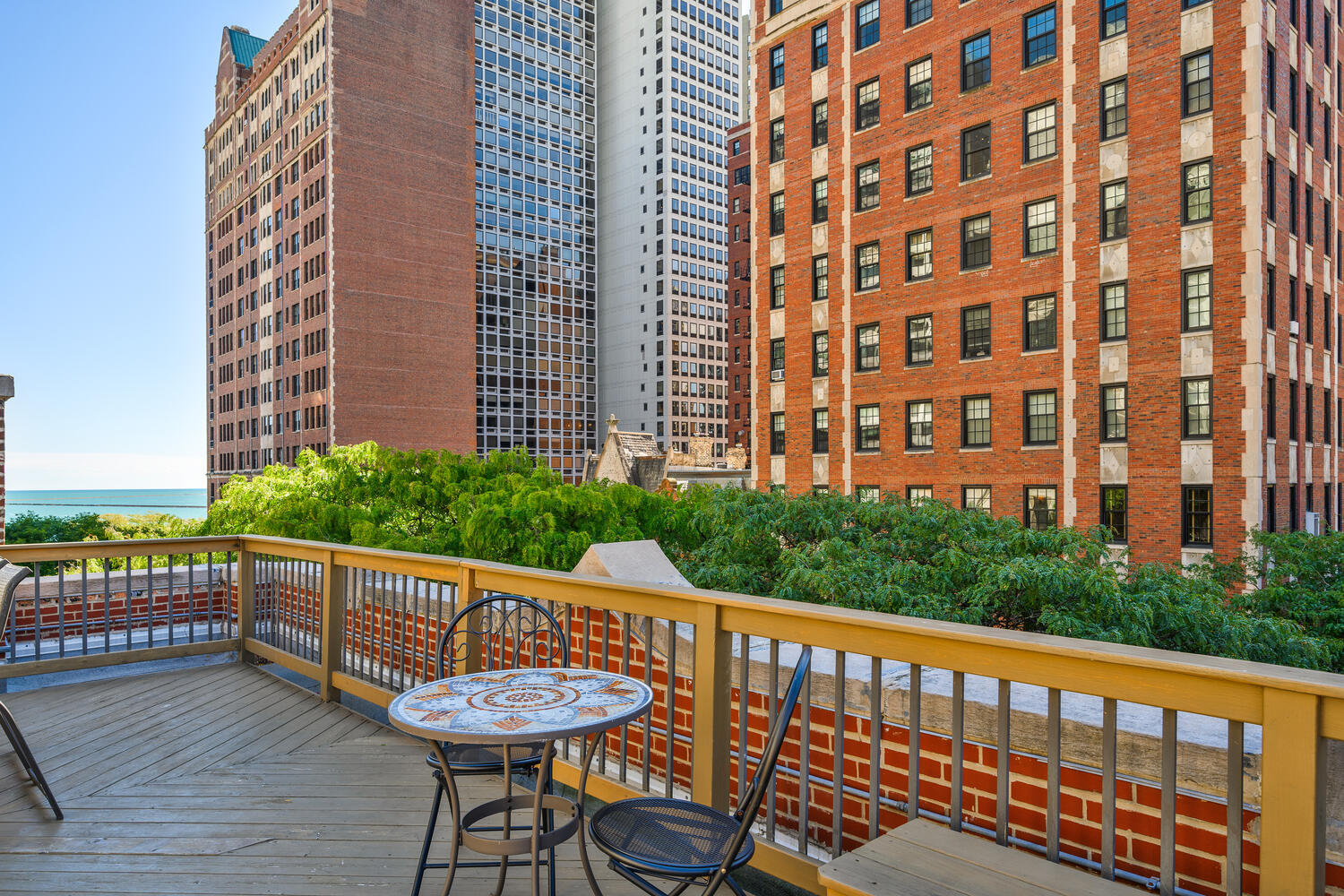 64 East Elm Street, Unit 3 Chicago, IL 60611 - Photo 28 of 30 a view of a building from a balcony