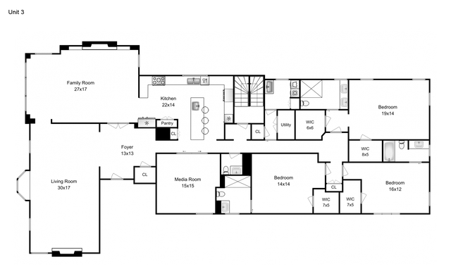 64 East Elm Street, Unit 3 Chicago, IL 60611 - Photo 30 of 30 a picture of a floor plan