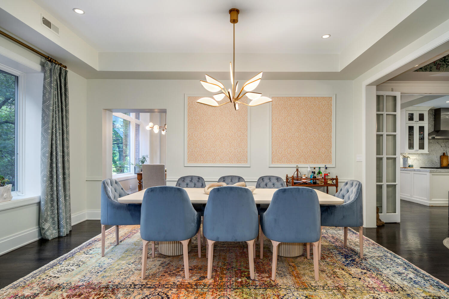 64 East Elm Street, Unit 3 Chicago, IL 60611 - Photo 7 of 30 a view of a dining room with furniture and wooden floor