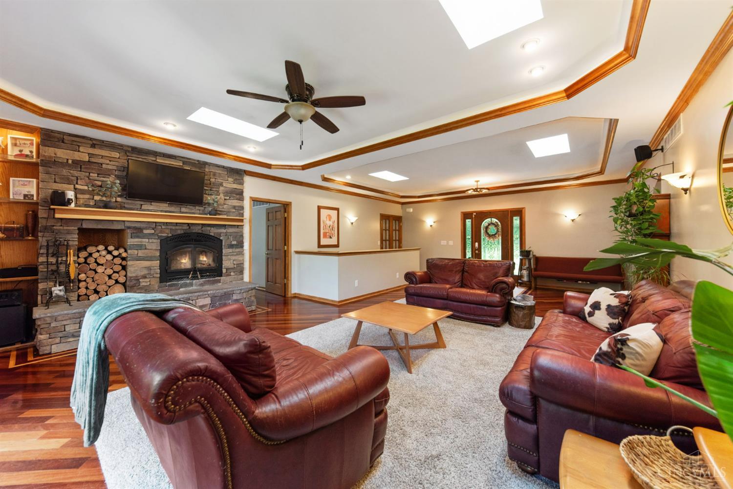6050 Dry Ridge Road Cincinnati, OH 45252 - Photo 19 of 57 On the cold days, cozy up to the Stacked stone wood burning fireplace with heat exchanger