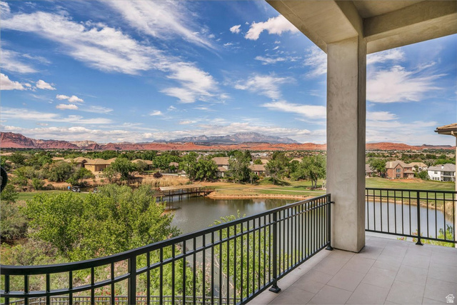2608 Canyon Ridge Drive St. George, UT 84770 - Photo 50 of 86 Expansive outdoor patio featuring tile flooring and a black metal railing