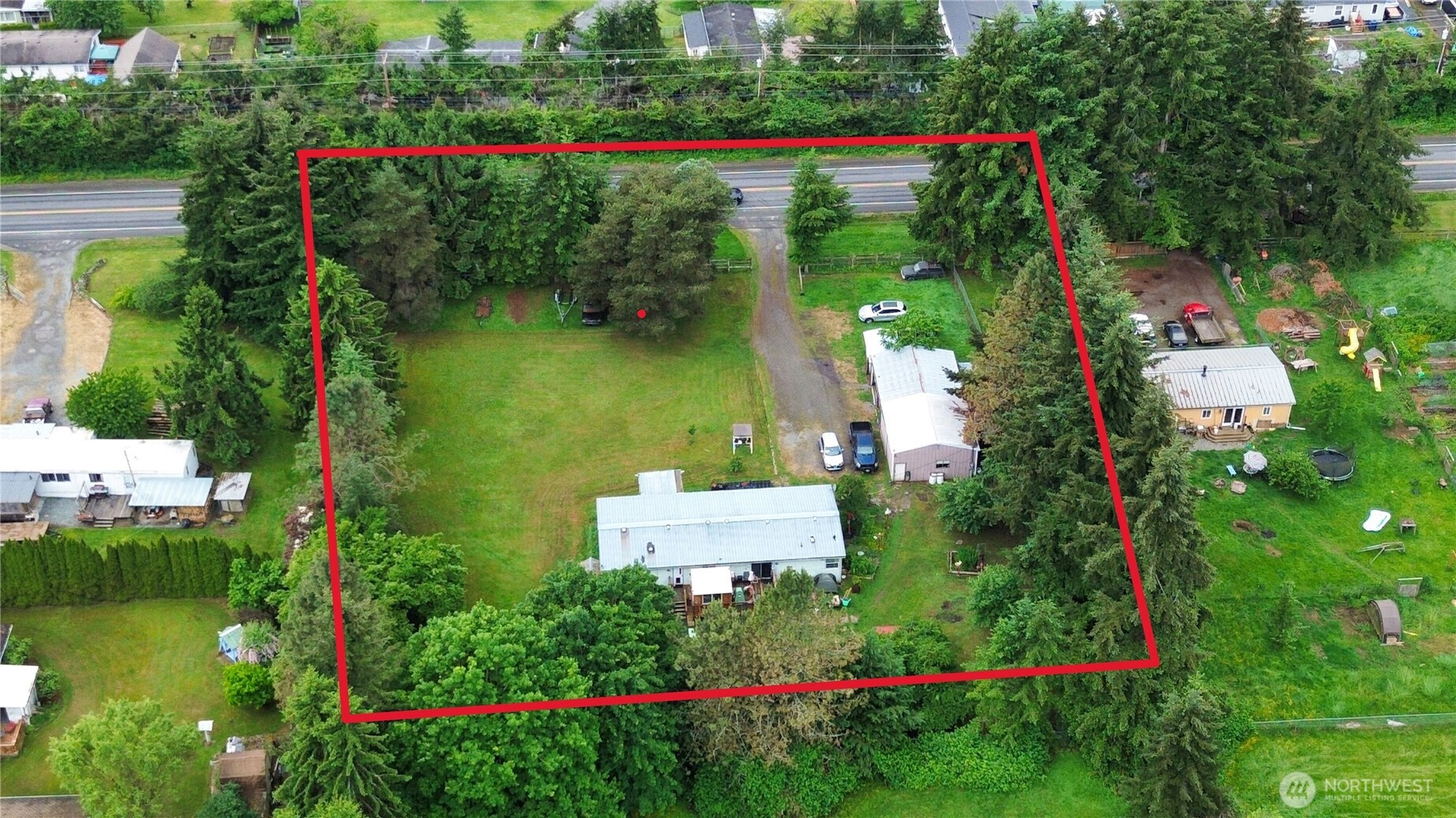 7185 Old Highway 99 North Road Burlington, WA 98233 - Photo 26 of 26 an aerial view of a house