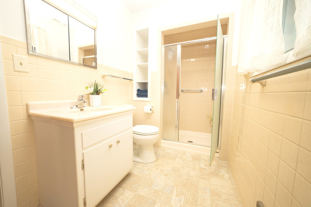 712 Homestead Place Joliet, IL 60435 - Photo 15 of 26 a bathroom with a sink a toilet and shower