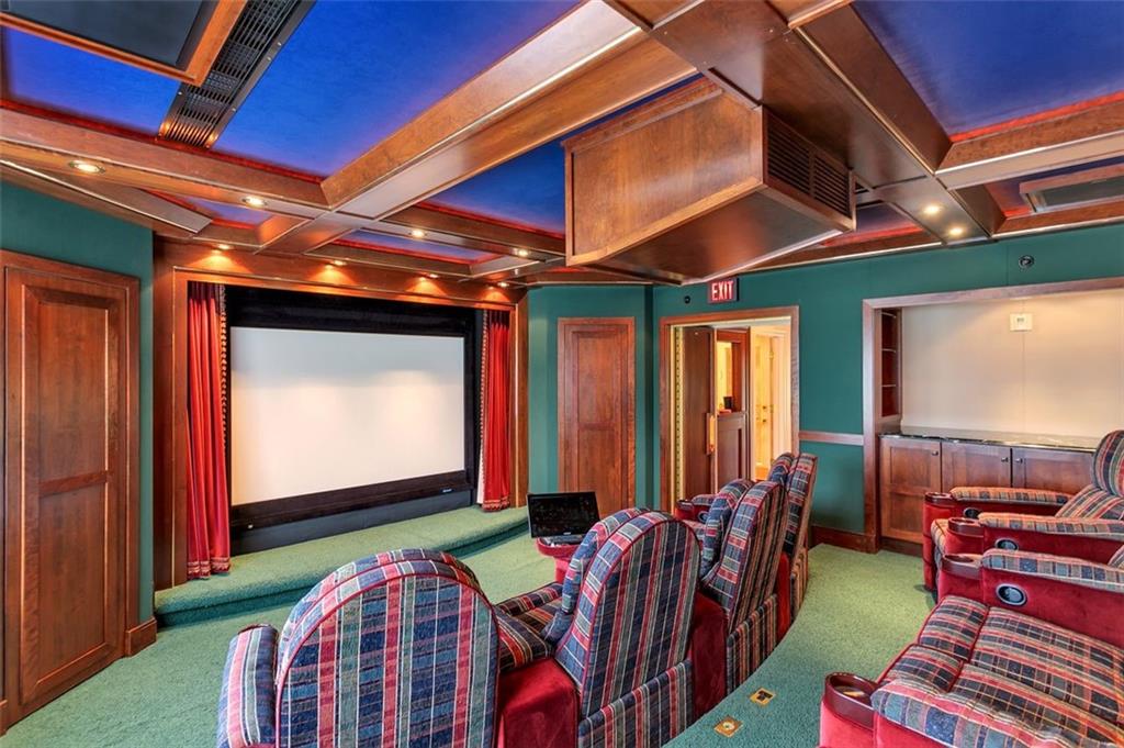 139 Peppergrass Road Baden, PA 15005 - Photo 39 of 50 The 3rd level theatre has it all, featuring stage curtains and a dressing room.