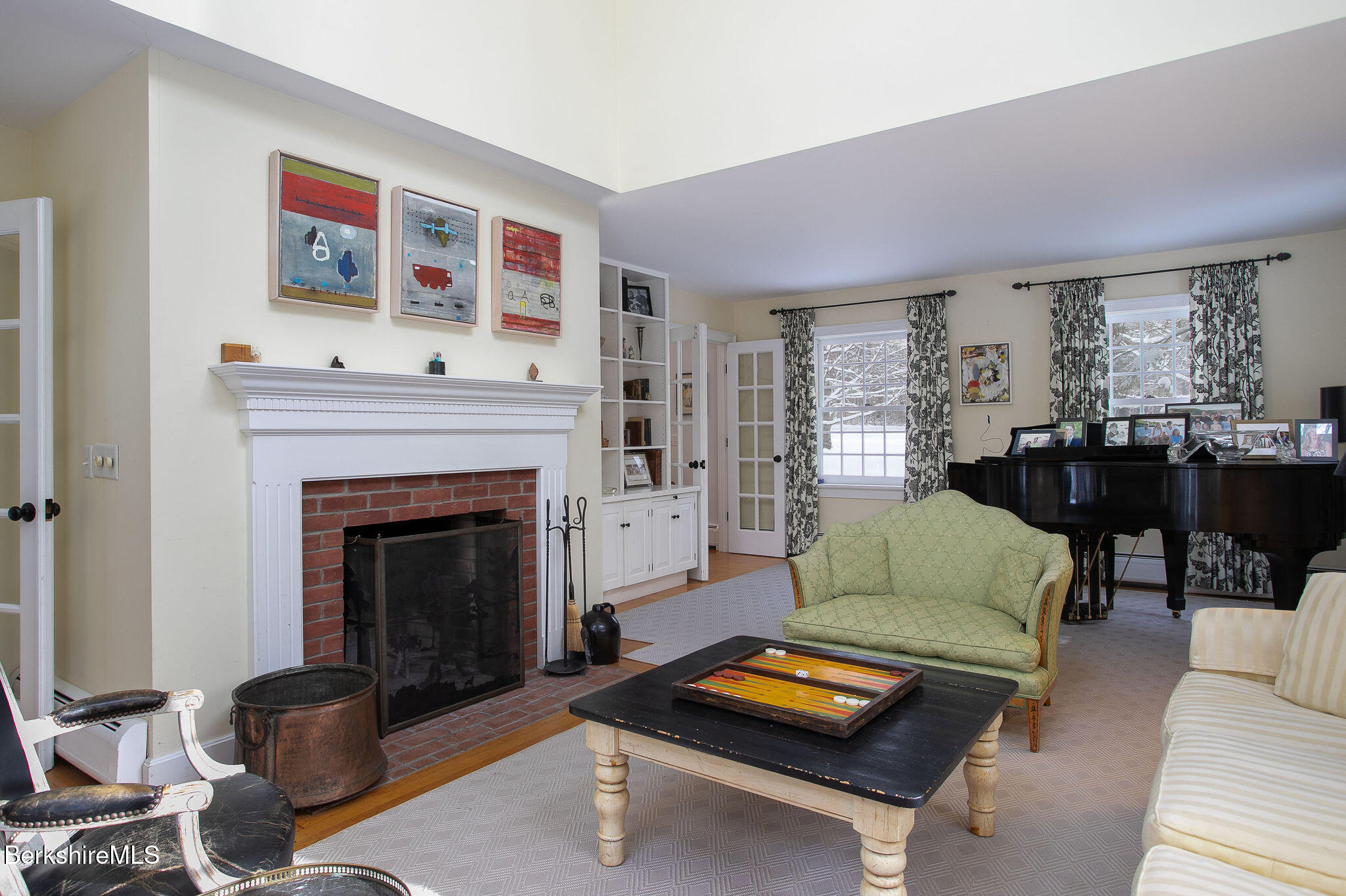 14 Old Tree Farm Road Stockbridge, MA 01266 - Photo 15 of 56 a living room with furniture and a fireplace