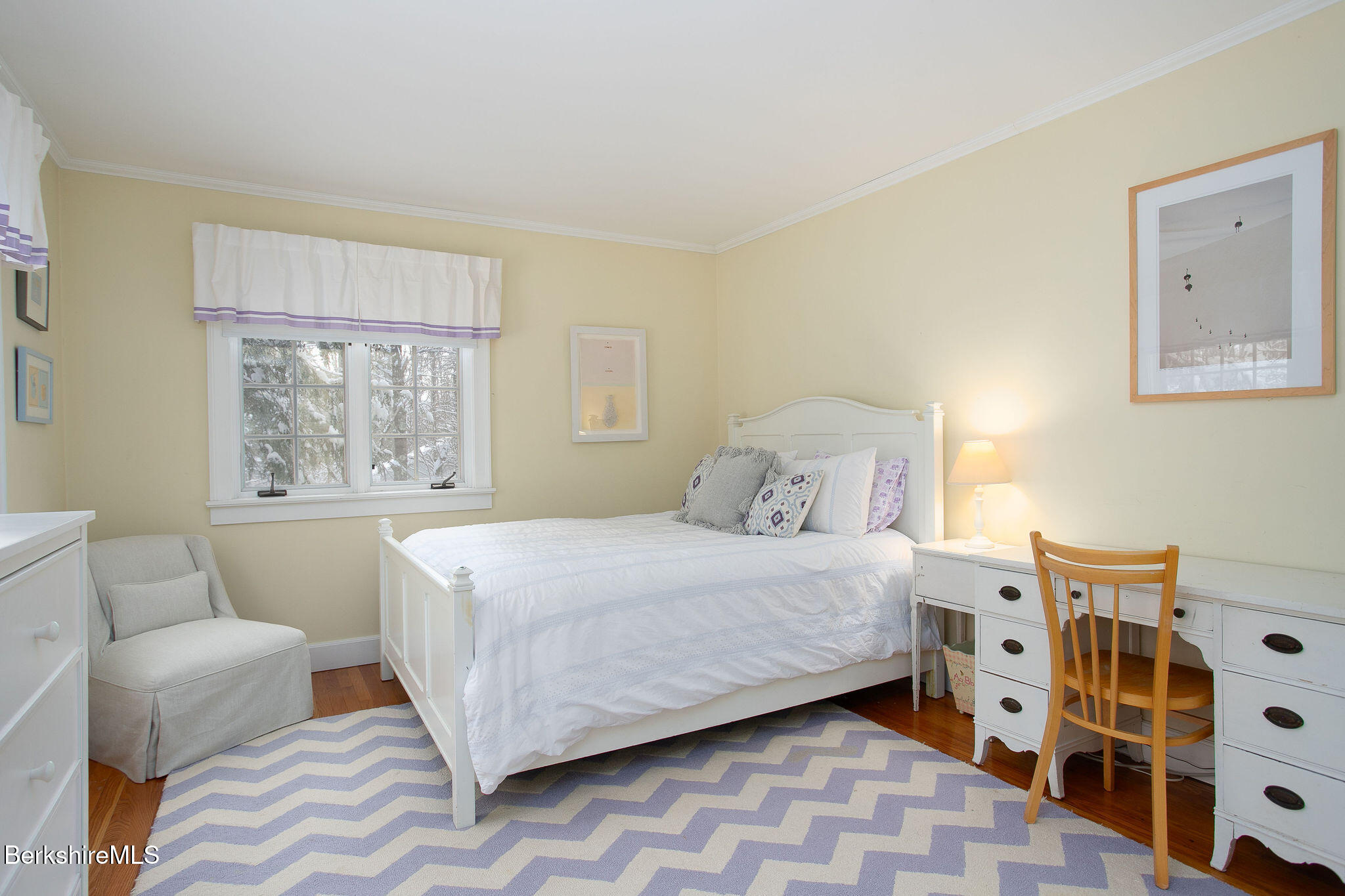 14 Old Tree Farm Road Stockbridge, MA 01266 - Photo 34 of 56 a bedroom with a bed and a couch