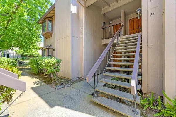 a view of front door of house