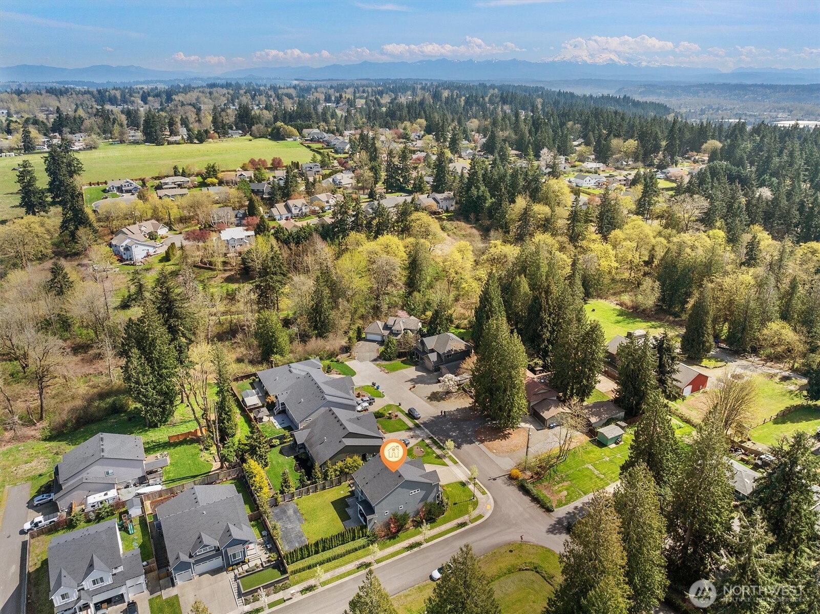 8711 27th Street East Edgewood, WA 98371 - Photo 40 of 40 an aerial view of residential house with outdoor space