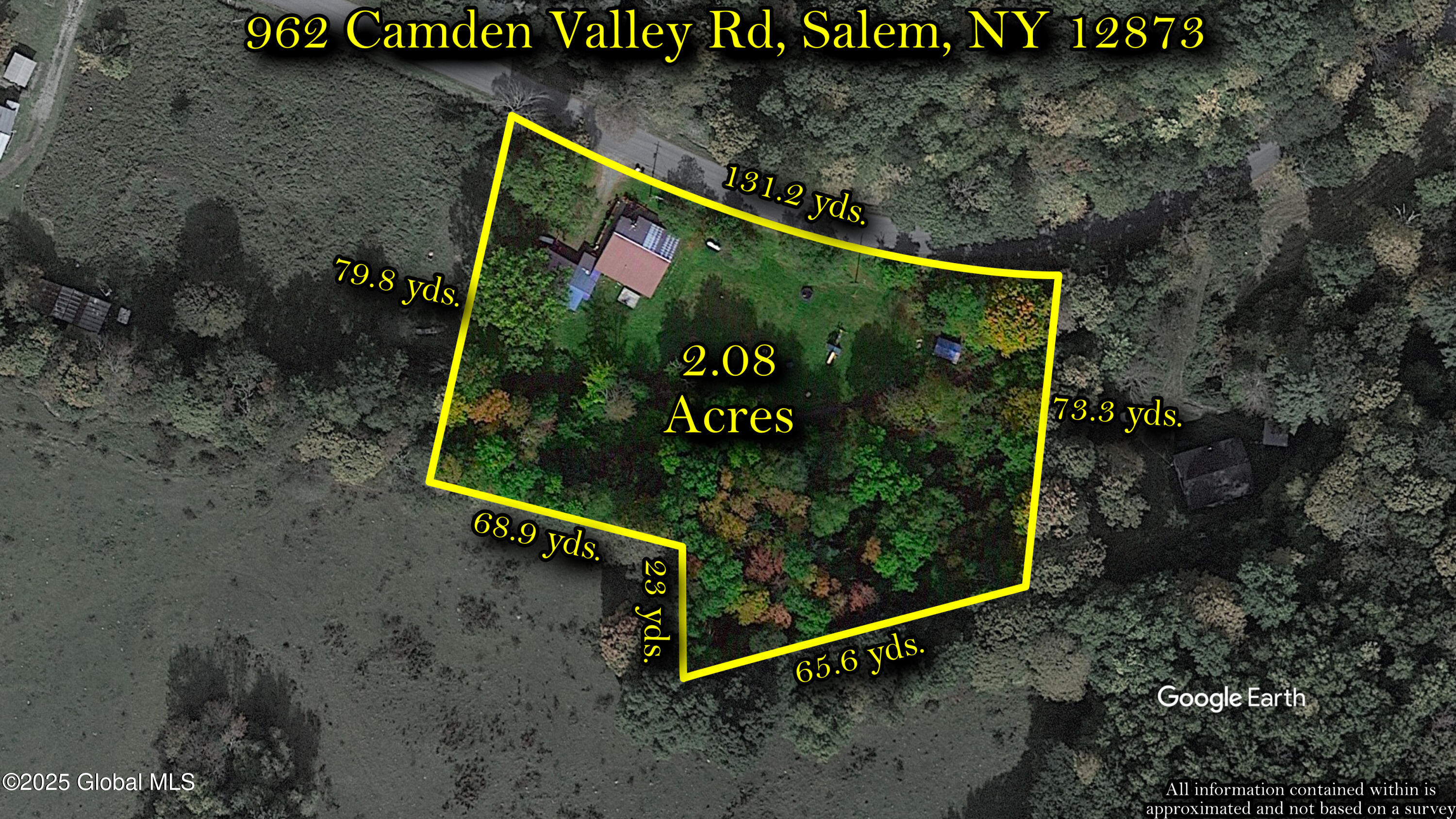 962 Camden Valley Road Salem, NY 12873 - Photo 60 of 60 Property Line Overlay