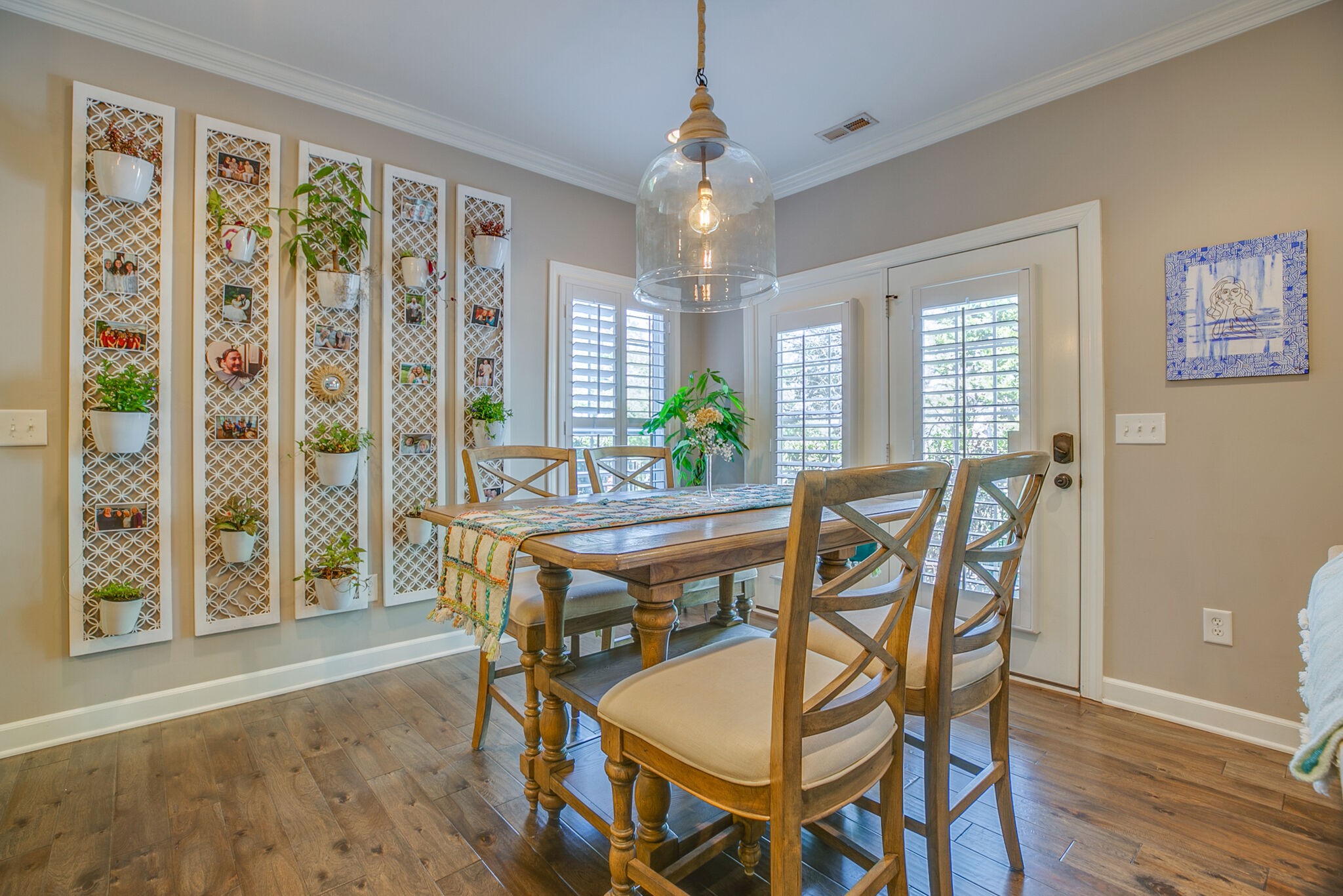 136 Ormesby Place Franklin, TN 37064 - Photo 13 of 41 a view of a dining room with furniture window and wooden floor