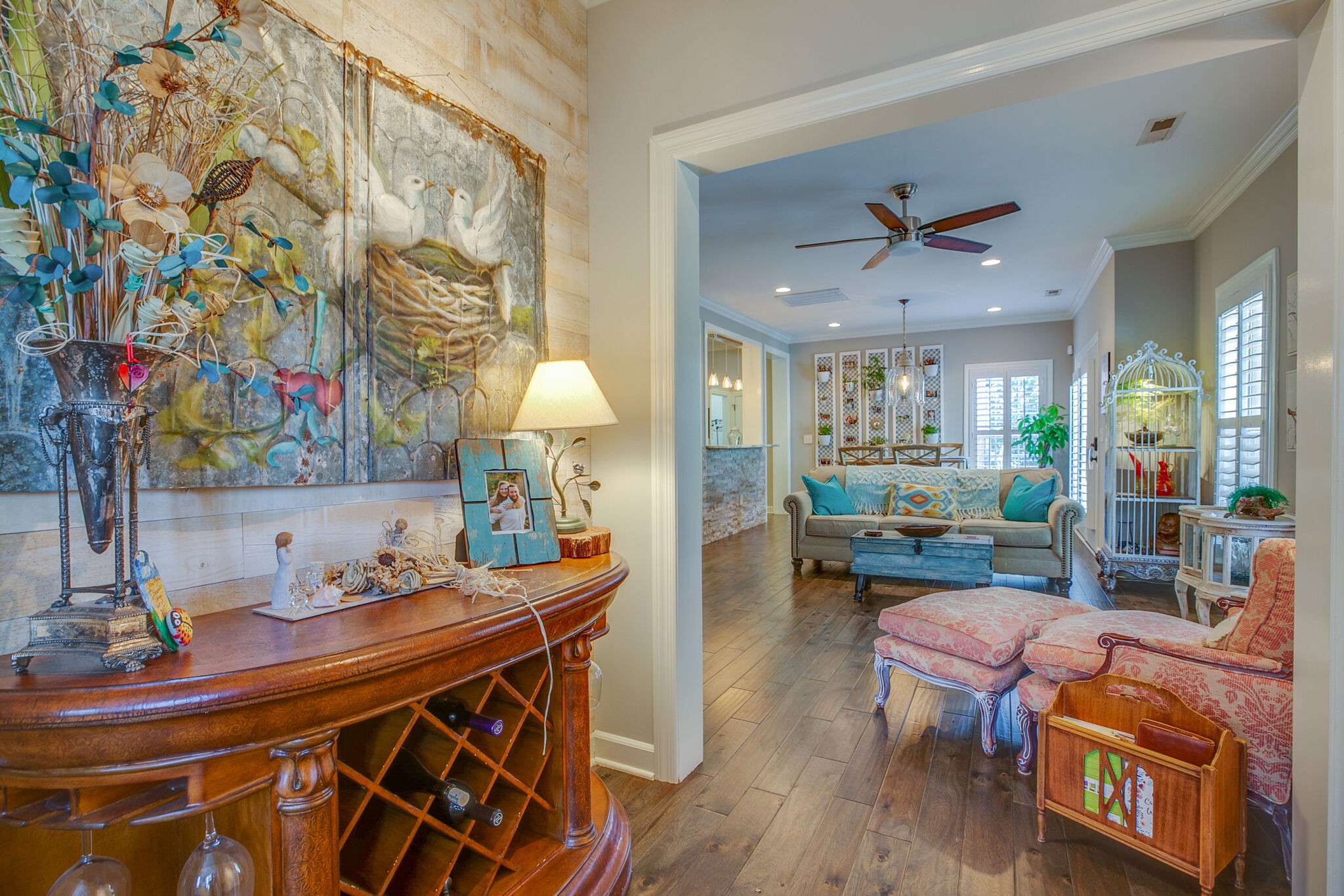 136 Ormesby Place Franklin, TN 37064 - Photo 7 of 41 a view of a dining room with furniture and wooden floor