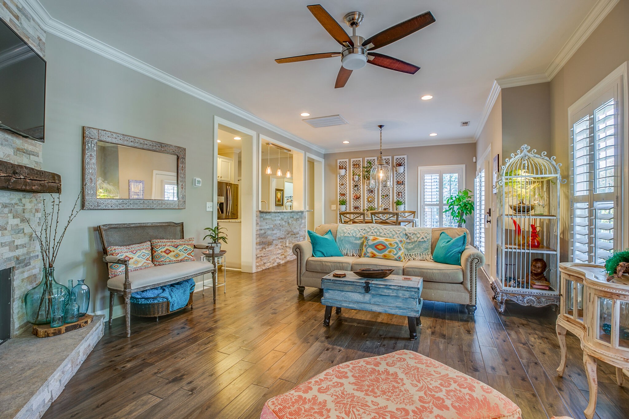 136 Ormesby Place Franklin, TN 37064 - Photo 8 of 41 a living room with furniture and a large window