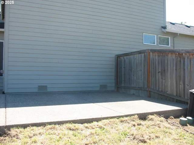 a view of wooden fence