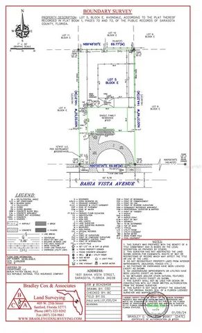 a view of a large body of water with a building in the background