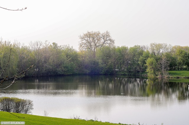 1199 East Port Clinton Road, Unit 208 Vernon Hills, IL 60061 - Photo 5 of 19 a view of a lake with a mountain in the background