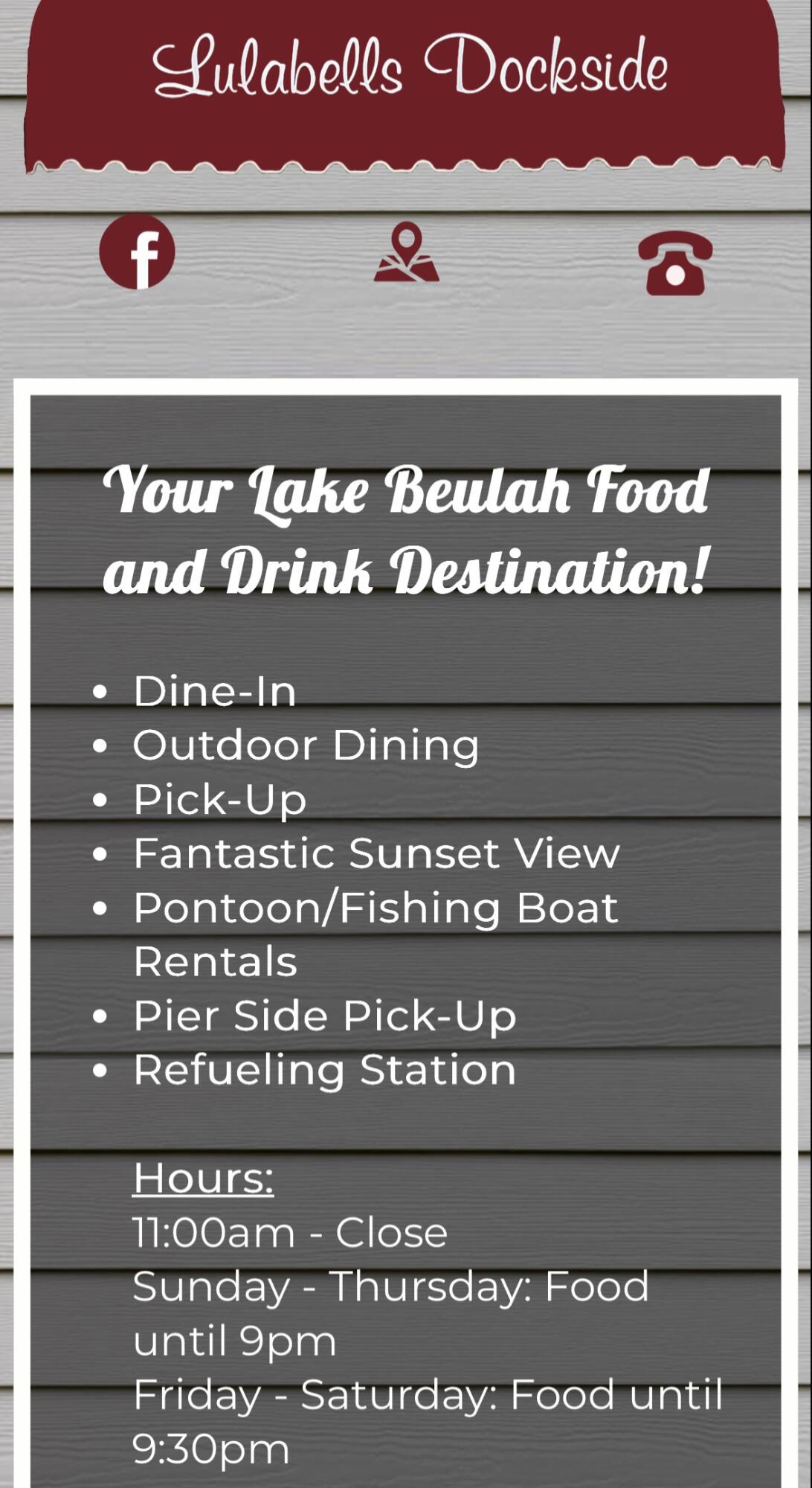 W1250 Beach Road East Troy, WI 53120 - Photo 14 of 18 Lulabell's Dockside on Lake Beulah!