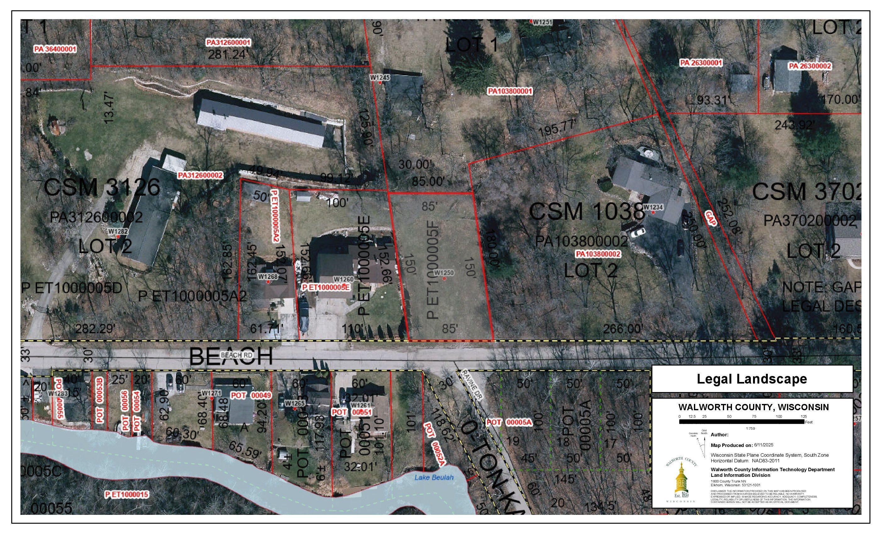 W1250 Beach Road East Troy, WI 53120 - Photo 2 of 18 Aerial Beach Road