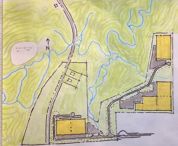 a bathroom with a sink and mirror with painted walls