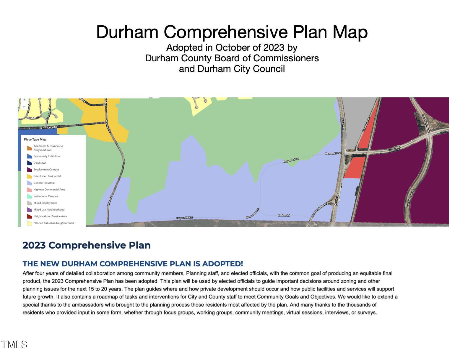 1000 Hopson Road Extension Durham, NC 27713 - Photo 2 of 18 Durham Comprehensive Plan