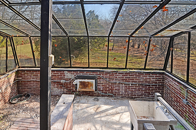 851 South County Line Road Hinsdale, IL 60521 - Photo 11 of 25 a view of a brick house with an outdoor seating