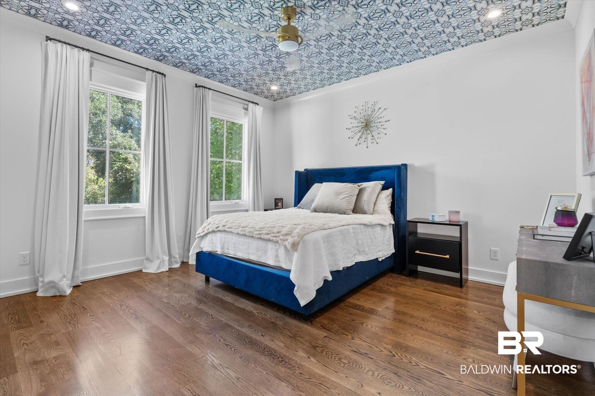 4602 Kingswood Drive Mobile, AL 36608 - Photo 29 of 45 Bedroom with wood finished floors and an ornate ceiling