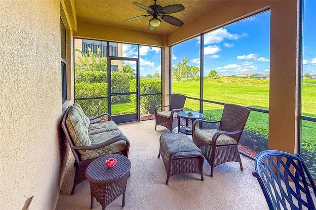 a outdoor living space with furniture and garden view