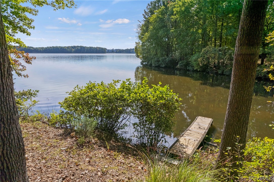 13703 Beechwood Point Road Midlothian, VA 23112 - Photo 44 of 50 a view of a lake with a garden
