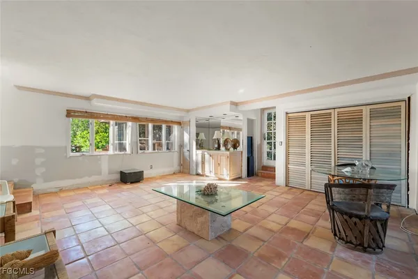 a view of a house with a patio