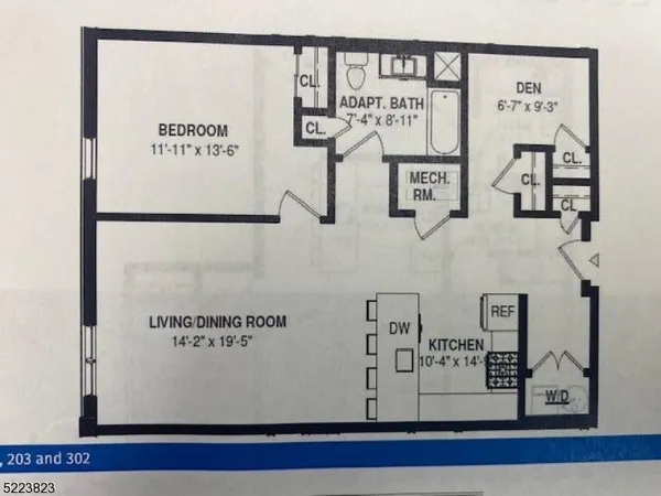 a view of a painting on a wall