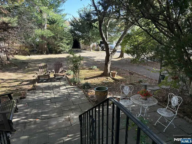 a view of yard with trees