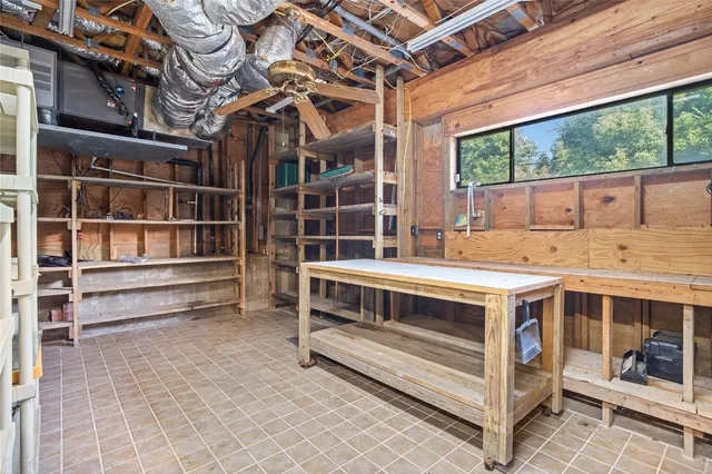 a view of an empty room with a balcony